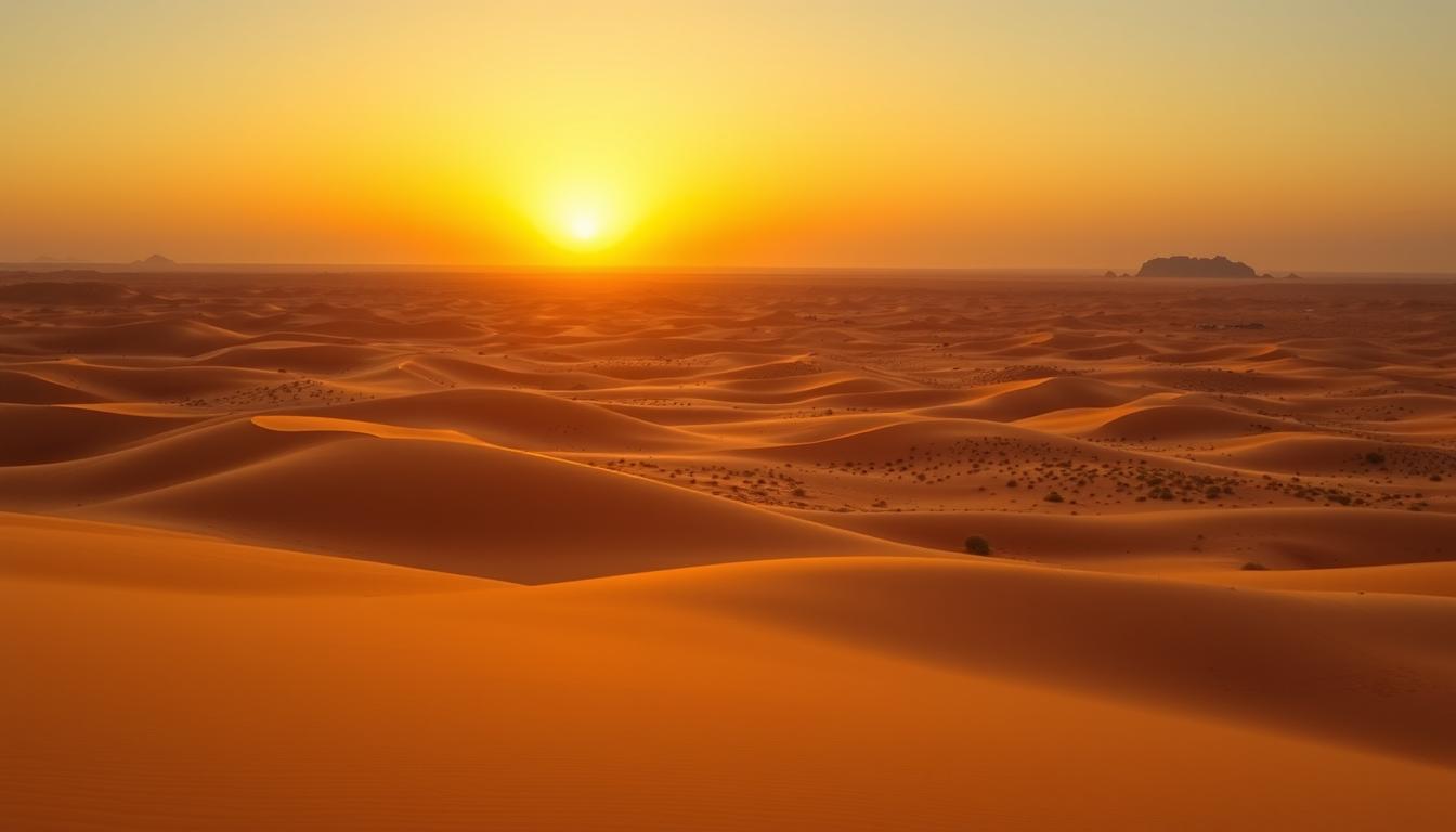 Sahara Desert Landscape in Morocco